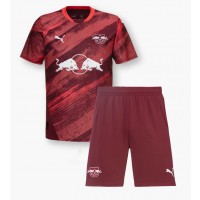 Camiseta RB Leipzig Antonio Nusa #7 Segunda Equipación Replica 2024-25 para niños mangas cortas (+ Pantalones cortos)